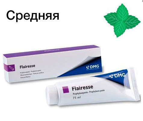 Паста профилактическая Flairesse со вкусом мяты и абразивными частицами МЕДИУМ, 75мл, 220418, DMG