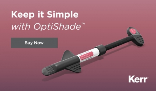 ОптиШейд (OptiShade), Medium, светоотверждаемый наногибридный композит, шпрх4г, 37112, KERR