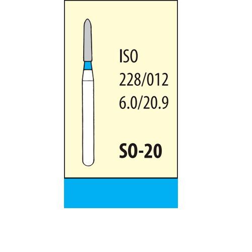 Боры алмазные SO-20 (5шт), МАНИ