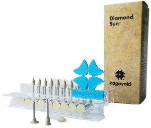 Полиры силиконовые набор Diamond Sun, 30шт, 10 абразивность, DMS 10/1,2,3, KAGAYAKI