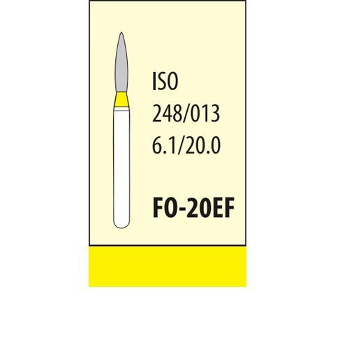 Боры алмазные FO-20EF (5шт), МАНИ