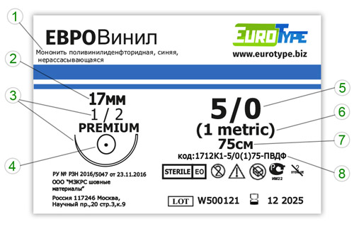 ЕВРОВИНИЛ 1712К1 5/0(1)75-ПВДФ ЕВРОВИНИЛ 1712К1 5/0(1)75-ПВДФ