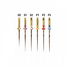 Протейпер Голд (Protaper Gold) стерильные файлы 31мм ассорти SX-F3, 6шт, A0409231G0103, МАЛИФЕР