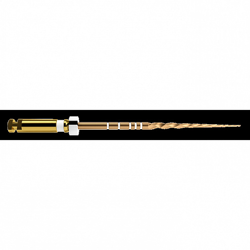 Протейпер Голд (Protaper Gold) стерильные файлы 31мм S2 6шт, A0410231G0203, МАЛИФЕР (Белые)