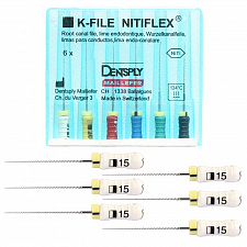 К-File NITIFLEX 25мм №15 (6шт), A012N02501512, МАЛИФЕР