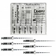 Машинные файлы ProTaper для перелечивания, ассорти D1-D3 (6шт), МАЛИФЕР