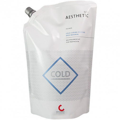 Пластмасса базисная холодной полимеризации опаковый розовый F3 AESTHETIC Blue Polymer (500г), Candulor