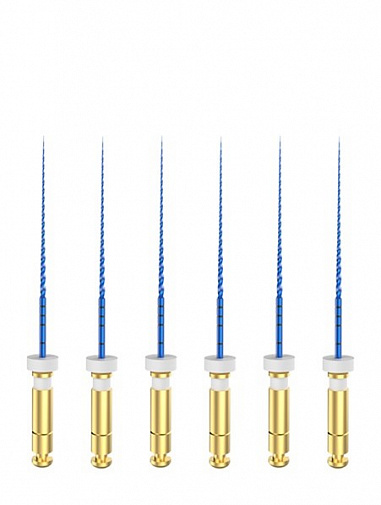 Машинные файлы MG3 II Blue 25мм 03 №15, стерильные файлы, никель-титан, 6шт, ЕВРОФАЙЛ