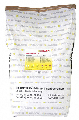 Гипс Marmoplast N IV КЛАСС (25 КГ) АБРИКОС, 171014, Siladent 
