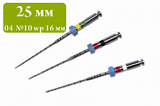 Мtwo Тейпер файлы 25мм конус 04 №10 wp 16мм (6шт), VDW