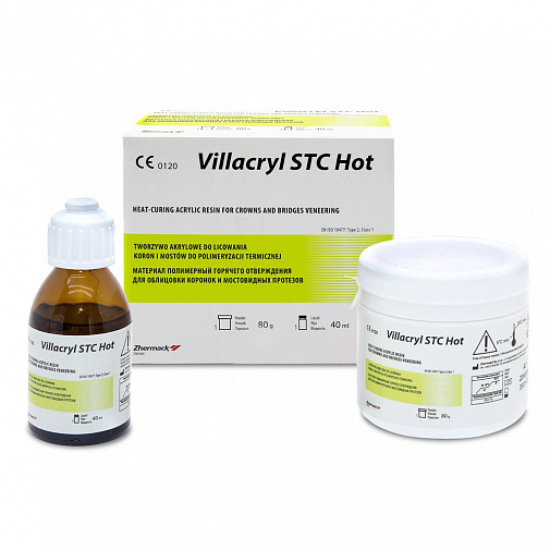 Виллакрил STC Hot (Villacryl STC Hot), А1, пластмасса для ремонта протезов, 80г+40мл, V210A1Z01, Everall7