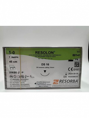Резолон M1 (5/0) 45см DS 16, обр.-реж. 3/8 (36шт) 88141