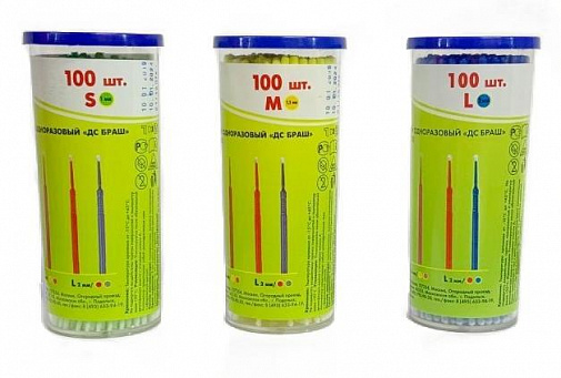Аппликаторы файн "М" d=1,5мм, 100шт, ДС Браш