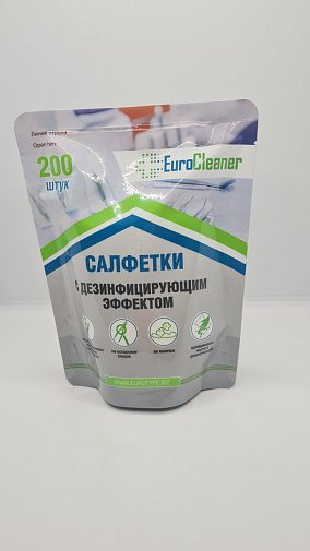 Салфетки дезинфицир. в блоках ЕВРОКЛИНЕР, 200шт, EuroType